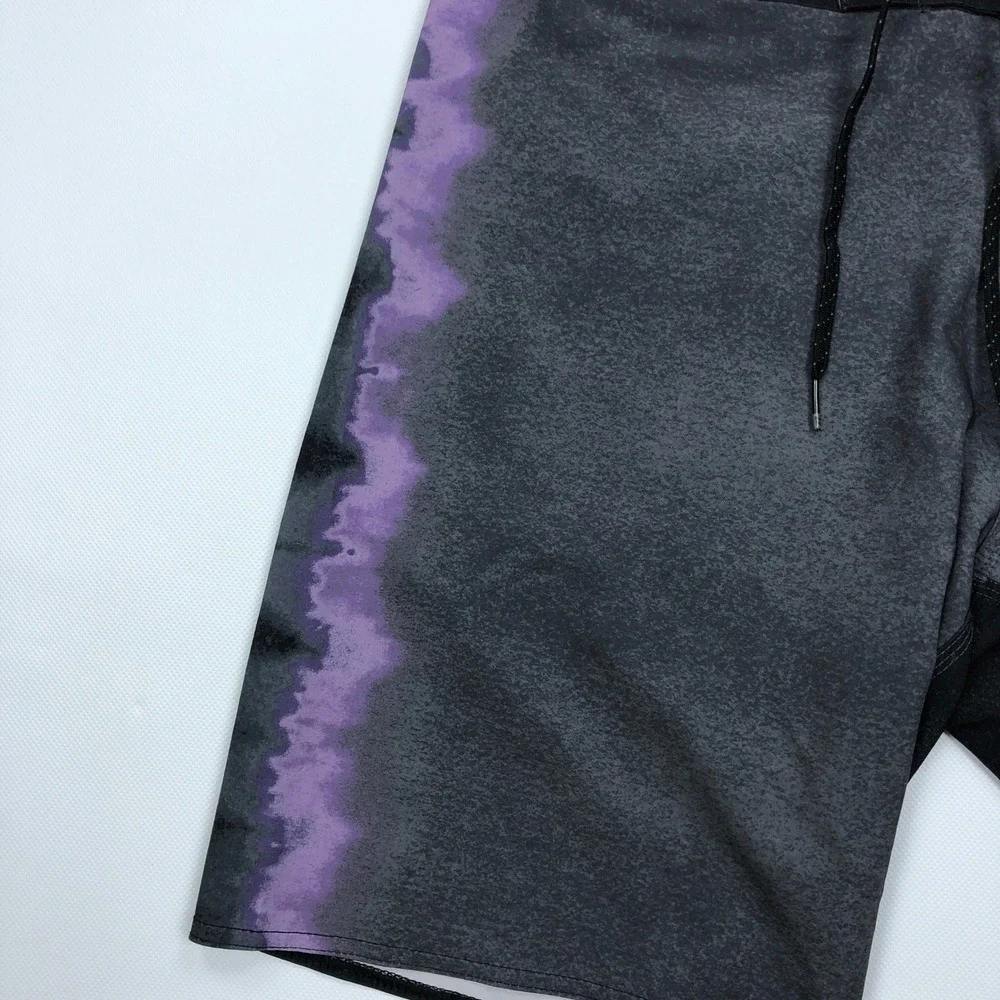 Billabong Mens D Bah Airlite Board Shorts 31 Purple Grey Tie Dye Swim Trunks